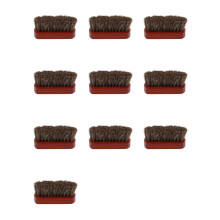 10X Houten Handvat Natuurlijk Paardenhaar Snor Baardborstel Gezichtsbaardreiniging Scheerkwast voor Heren Kapper Salonapparaat Gereedschap