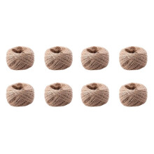 8Stück 100 Meter - Natuerliche Texturierte Hessische Jute Garn Schnur 1mm