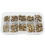 1040pcs M2 M2.5 M3 Metric Female Thread Knurled Brass Threaded Insert Embedded Nuts Assortment Kit 2