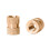 1040pcs M2 M2.5 M3 Metric Female Thread Knurled Brass Threaded Insert Embedded Nuts Assortment Kit 7