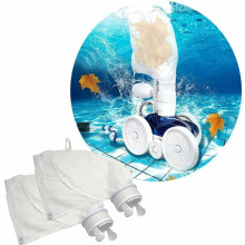 Poolreiniger-Tasche aus verstärktem Nylongewebe für Polaris 280 und 480 Poolroboter, mit Reißverschluss und Kunststoffclip für einfache