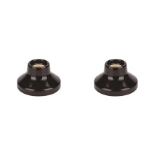 2X DIY Ceramic Lamp Holder,Porcelain E27 Lamp Base Light Fixture Easy to Install,Led Light Fitting Holder Base