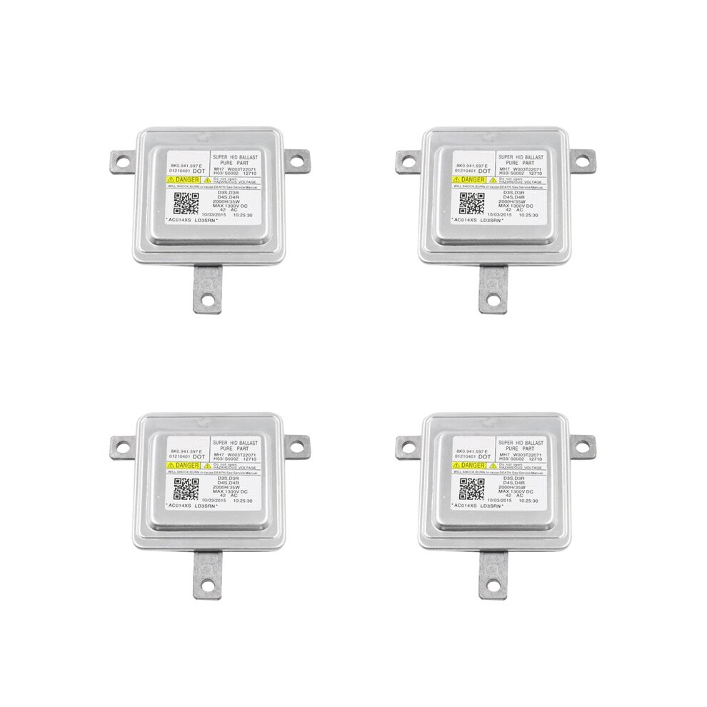 4X New 8K0941597e 8K0941597 8K0941597c Xenon Headlight Ballast For A1 A3 A4 A5 A6 A7 A8 Q3 Q5 Q7 Cc 4711329314223