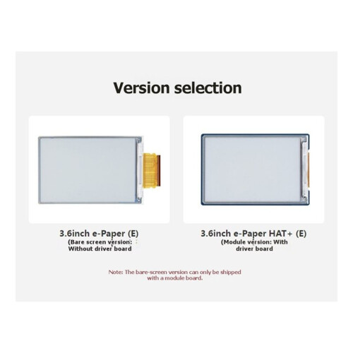 3.6 Inch E-Paper Display Module E6 Full-Color SPI EPaper Screen 3.6inch E-Paper (E) 2