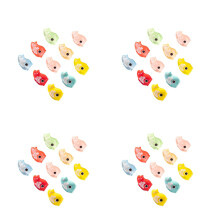 40Pcs Luminous Mini Japanese Carp Resin Statues for Aquarium Decor