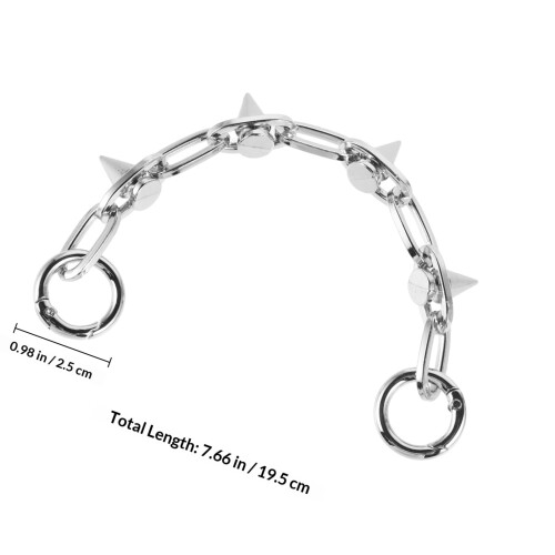 2Pièces Chaînes Charms Rivets Pour Sandales Décoratives Argentées 1