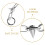2Pièces Chaînes Charms Rivets Pour Sandales Décoratives Argentées 5