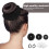 2Sets Haarknoten Set Für Mit Haargummis Und Haarclips 6