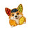 Charm Dog Head Shaped Serving Dish Fruit-Welsh herding dog 1