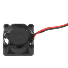Black Mini 25Mm Dc Fan Plastic Quiet for Computer Case Cooling