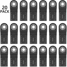 Lâminas oscilantes para multiferramentas, dentes japoneses de precisão para cortes limpos, furo universal, aço de alto carbono, eixo de ângulo