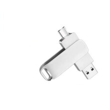Clé USB-C OTG 4 To pour smartphone, PC et Mac - Conception rotative à 360 pour une protection optimale du port