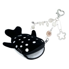 Colorful Shark Plush Wallet For Boys And Girls Secure-Black