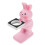 Pink Resin Bunny Charging Holder Desktop Organizer 1