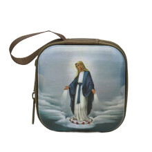 Catholic Rosary Pouch Rosary Beads Holders Bag-Blue clothes