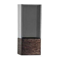 Artistic Acrylic Vases,Wooden Base-12x30cm Square with wooden