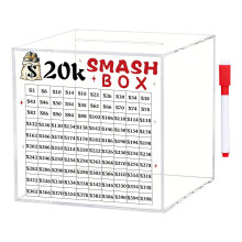 10K/20K Smash Box for Money,10K/20K Saving Challenge Box-L