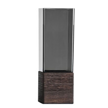 Shatterproof Acrylic Flower Vases-10x30cm Square with wooden