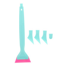 1Set Car Tint Application Tool Blue Plastic Squeegee for Window Film