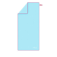 Mikrofaserhandtuch 200x90 cm, Blau-Pink