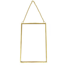 Double Glass Pressed Flower Frames Floating Hanging Photo-F