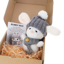 Jolie boîte cadeau de pâques en forme de lapin en-Type A gris