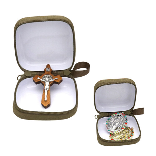 Headphone Bag Religious Jewelry Storage Box Catholic-wave1 2