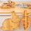 Plat en bois polyvalent en forme de lapin/carotte,-carotte 5