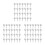 Pearl White Corkboard Push Pins Strong Plastic Metal Map Tacks 2