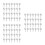 Pearl White Corkboard Push Pins Strong Plastic Metal Map Tacks 4