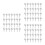 Pearl White Corkboard Push Pins Strong Plastic Metal Map Tacks 5