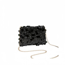 Dokonalý sváteční dárek: 2025 Glamour Sequin Square Bag - Třpytivá řetízková crossbody kabelka pro ženy