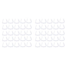 200Pack Holiday Light Clips Outdoor Hooks Christmas Hanger for Christmas Decoration Roof Gutter Fence White