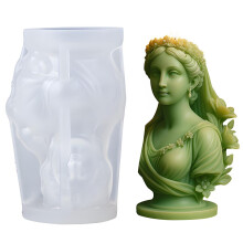 Flower Lady Statue Silicone Molds For Resin Casting Handmade