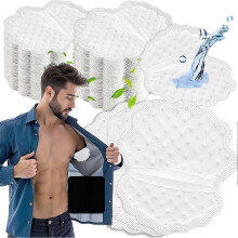 Okselzweetpads, 180 stuks, grotere okselzweetpads voor mannen met hyperhidrose, wegwerp zweetpads voor onder de oksels