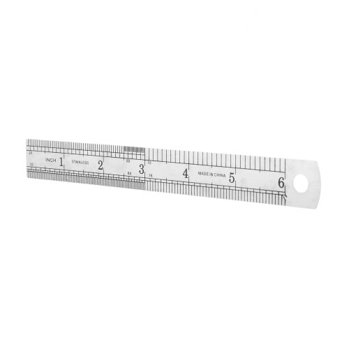 3pcs 15cm 6 Inch Stainless Metal Ruler Measuring Tool 1