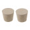 2X New Rubber Stopper Bungs Laboratory Solid Hole Stop Push-in Sealing Plug 7 28x37mm 1