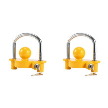 2X Universal Trailer Coupler Hitch Lock Tow Security Anti-Theft Adjustable Heavy Duty Vehicle Truck Lorry Caravan