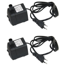 2X Ac 220-240V 15W Submersible Pump Water Pump Fountain Pond Pump Aquarium Eu Plug