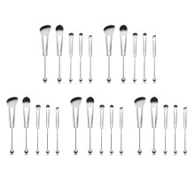 25X Beadable Makeup Brushes Silicone Beads DIY Makeup Cosmetic Brushes Beaded Brushes Kit for DIY