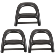 3Pièces Poignées Robustes Noires Pour Poussette Et Chariot Extérieur