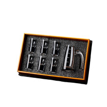 7-teiliges Glasdekanter-Set mit 6 Schnapsgläsern | Für Whisky, Wodka & Cocktails | Für Zuhause, Bar, Reisen & als Geschenk