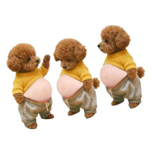 Playful 3D Dog Car Sticker With Soft Texture For Home-Style3