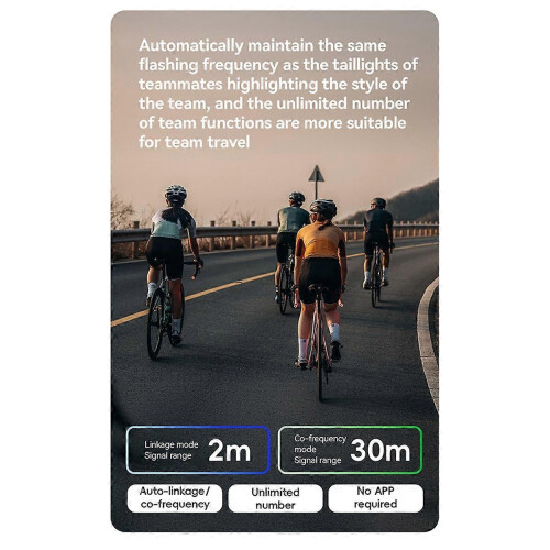Éclairage de guidon de vélo LED rechargeable, étanche IPX6, système d'alerte multidirectionnel pour vélo 2