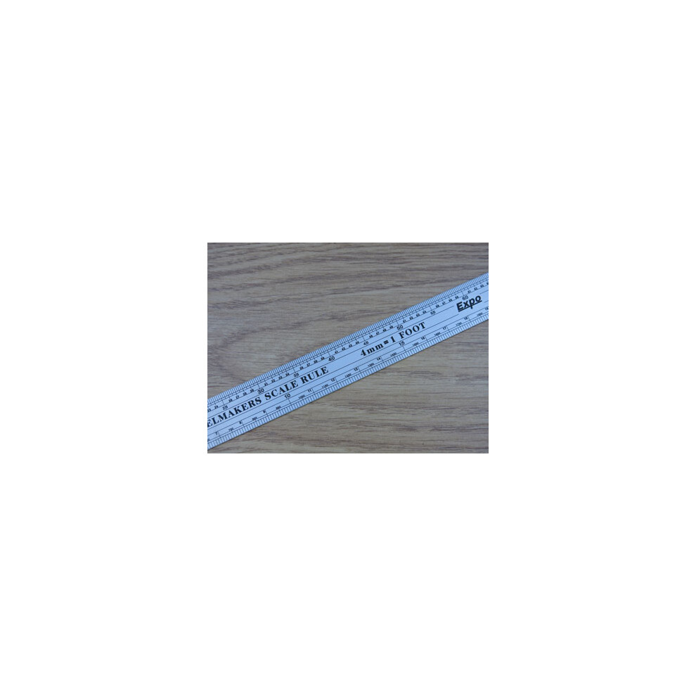 Expo Tools 12' S/Steel Oo Scale Rule 74104 5060144591999