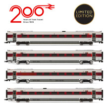 Hornby R40493 LNER Azuma Class 801/2 Railway 200 4 Car Coach Pack LIMITED ED.
