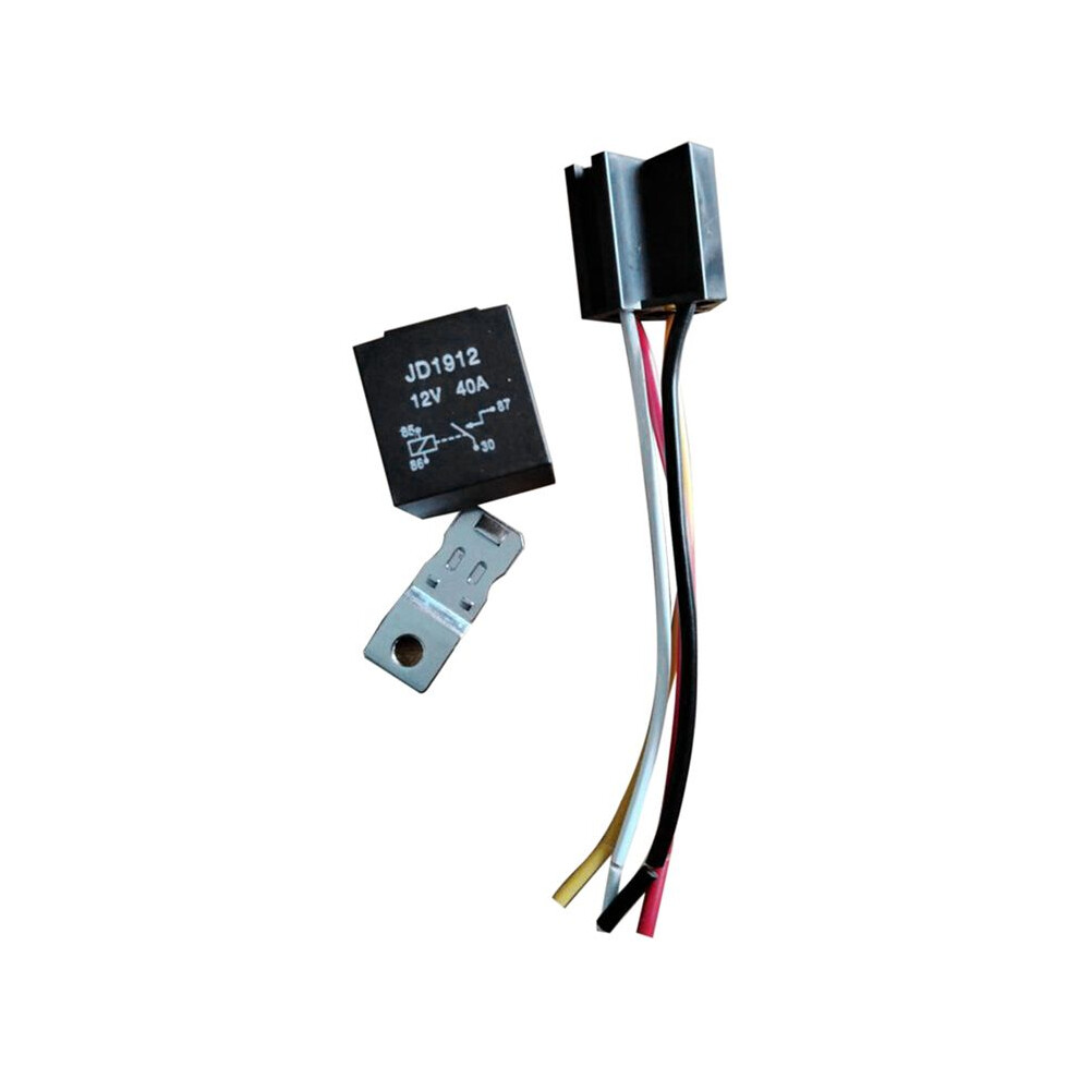 Waterproof Automotive Relay 12V 40A, 4Pin, Car Relay With Harness Socket Iron Back Automotive Relay Metal Socket 6032794231029