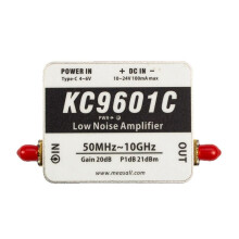 KC9601C 50MHz-10GHz Low Noise Amplifier Ultra-Wideband LNA Module 21dB High Gain Type-C Power Supply