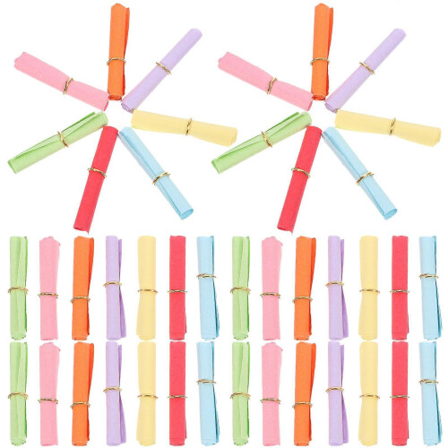 Multicolor Wishing Paper Rolls for Writing 150Pcs Creative Scrolls
