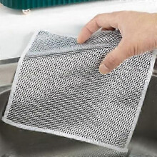 2025 10 piezas Nuevos paños de cocina multifuncionales hechos de acero que no rayan, multifuncional Elik